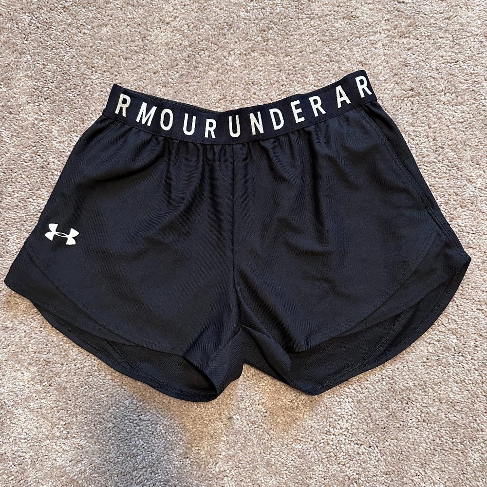 Black Running Under Armour Heatgear Shorts
